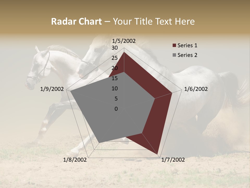 White Horses PowerPoint Template