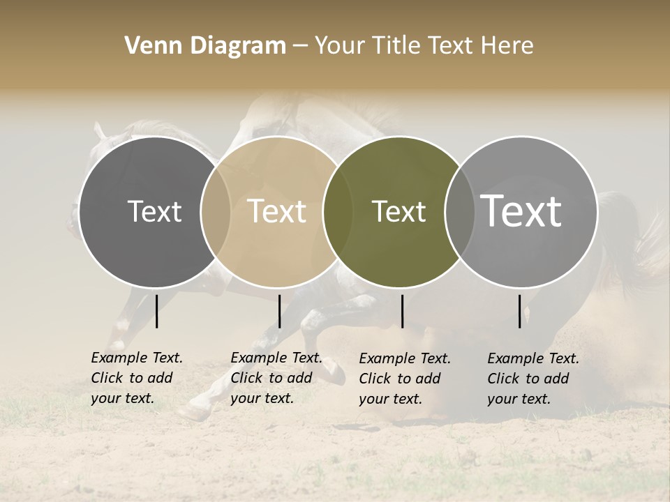 White Horses PowerPoint Template