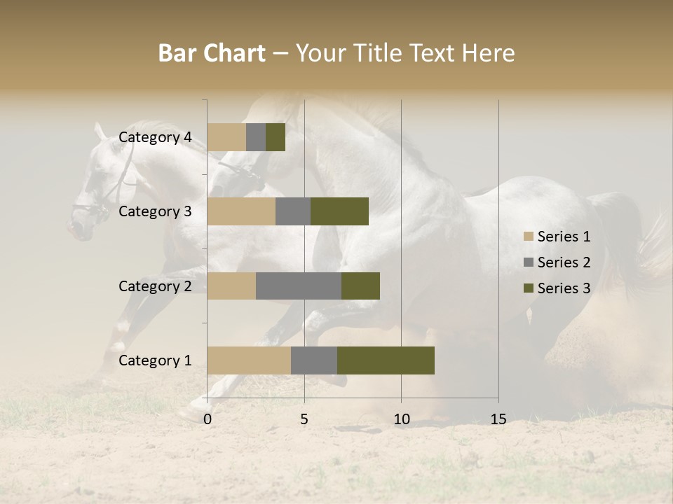 White Horses PowerPoint Template