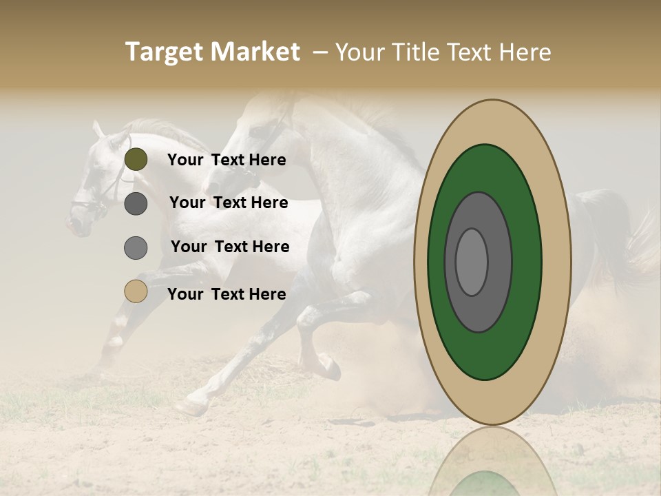 White Horses PowerPoint Template