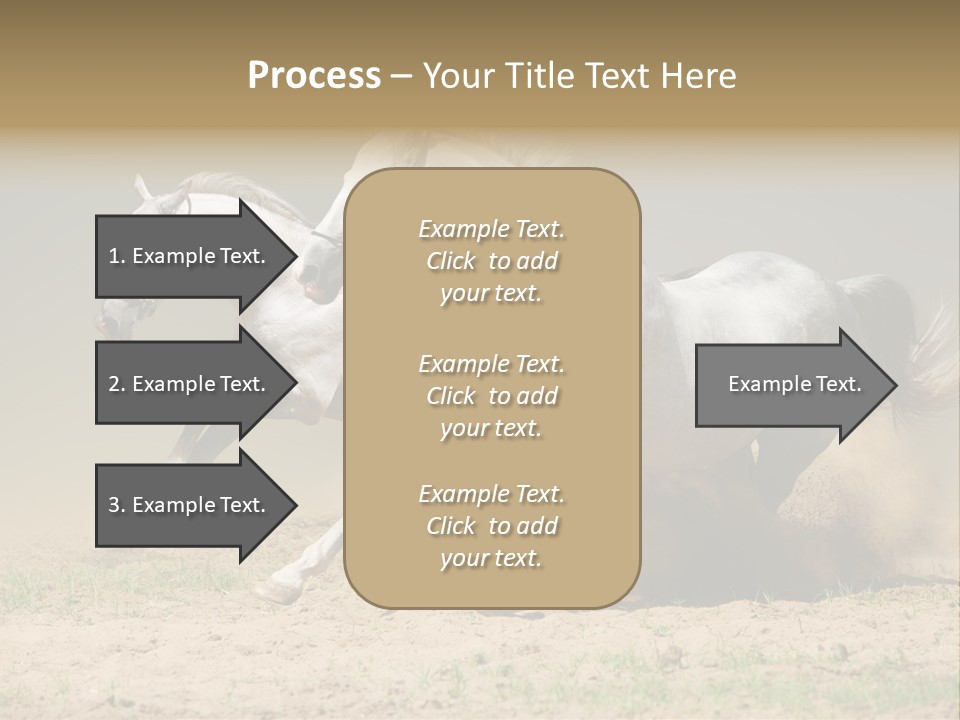 White Horses PowerPoint Template