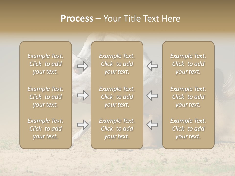 White Horses PowerPoint Template
