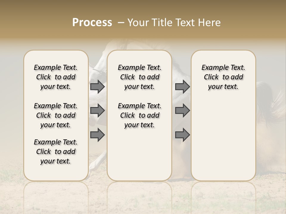 White Horses PowerPoint Template