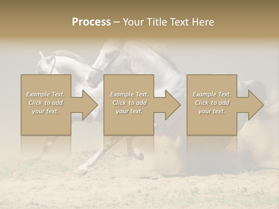 White Horses PowerPoint Template