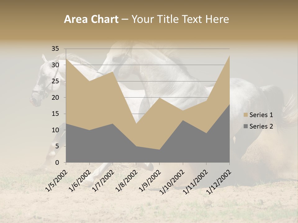 White Horses PowerPoint Template