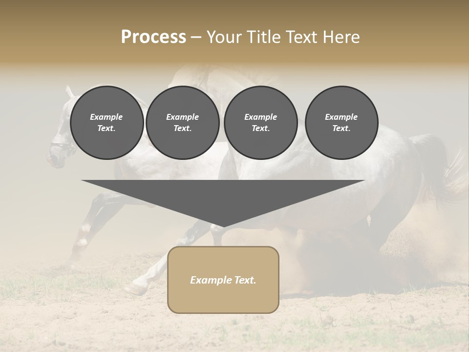 White Horses PowerPoint Template