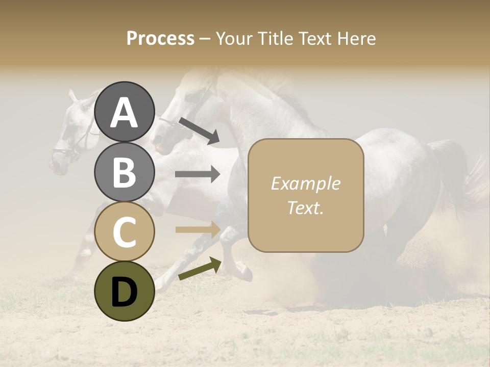 White Horses PowerPoint Template