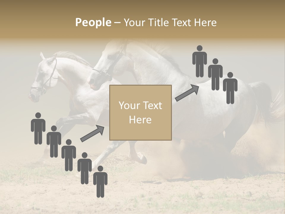 White Horses PowerPoint Template