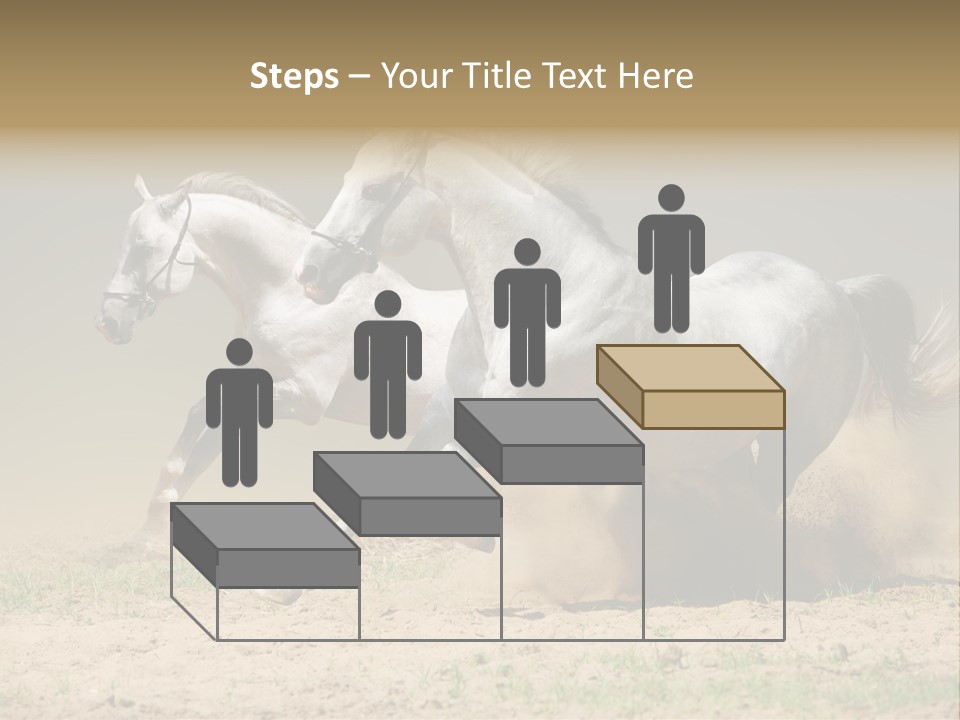 White Horses PowerPoint Template