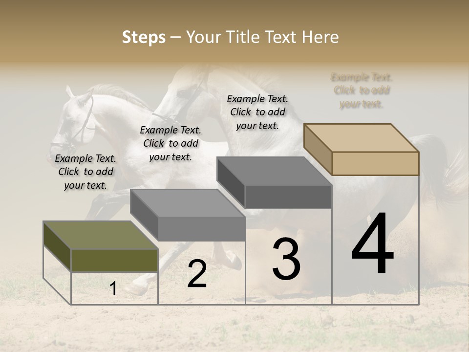 White Horses PowerPoint Template