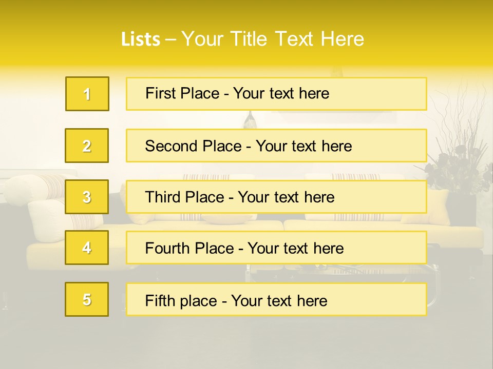 Living Room Design 2013 PowerPoint Template