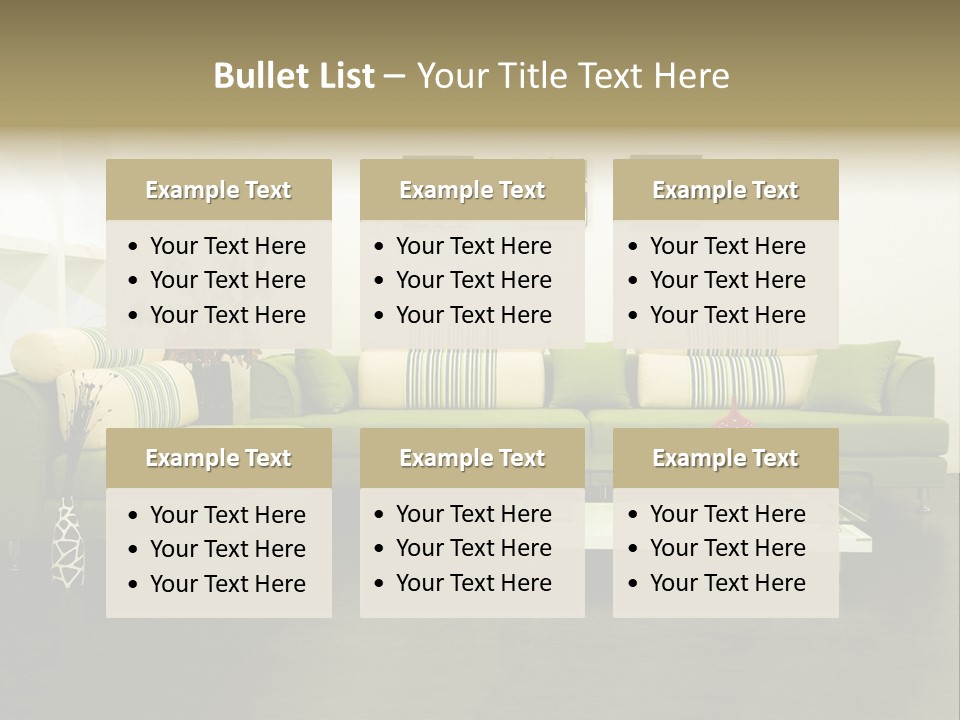 Sofa Interior Design PowerPoint Template