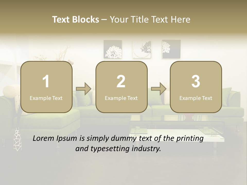Sofa Interior Design PowerPoint Template