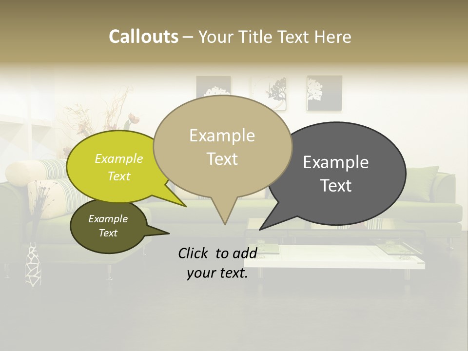 Sofa Interior Design PowerPoint Template