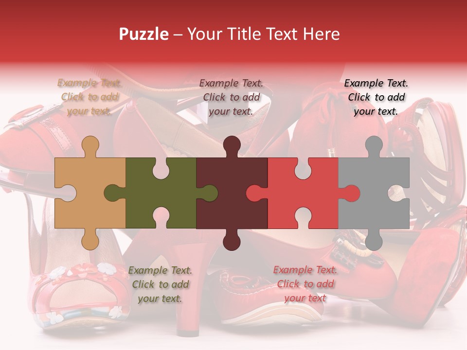 Piled Shoes PowerPoint Template