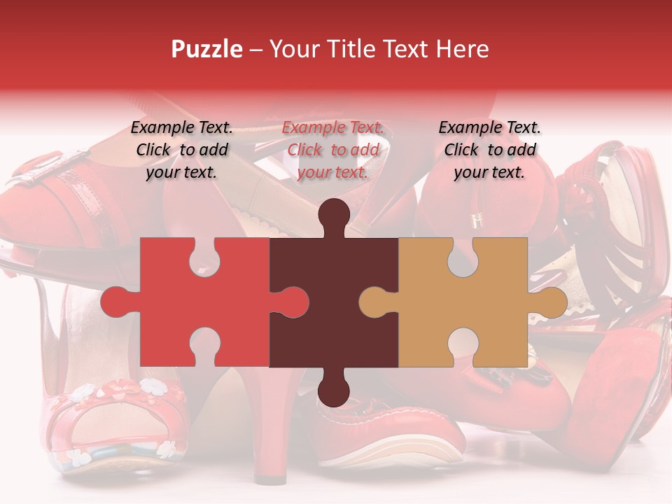 Piled Shoes PowerPoint Template