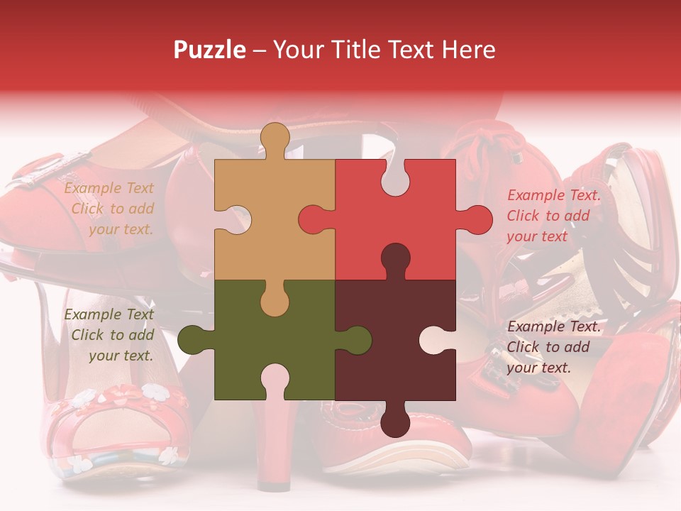 Piled Shoes PowerPoint Template