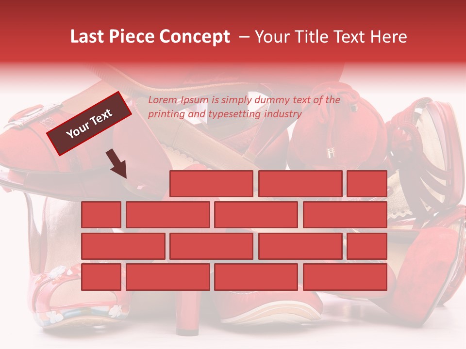 Piled Shoes PowerPoint Template