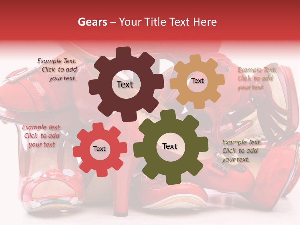 Piled Shoes PowerPoint Template