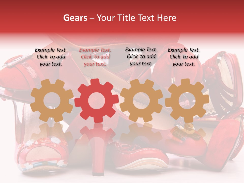 Piled Shoes PowerPoint Template