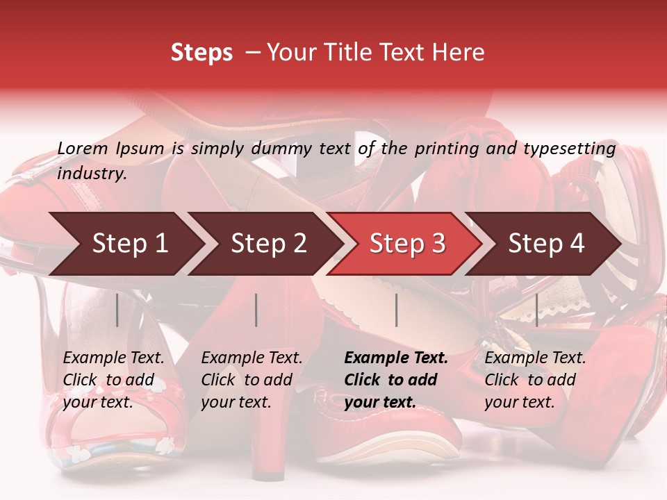 Piled Shoes PowerPoint Template