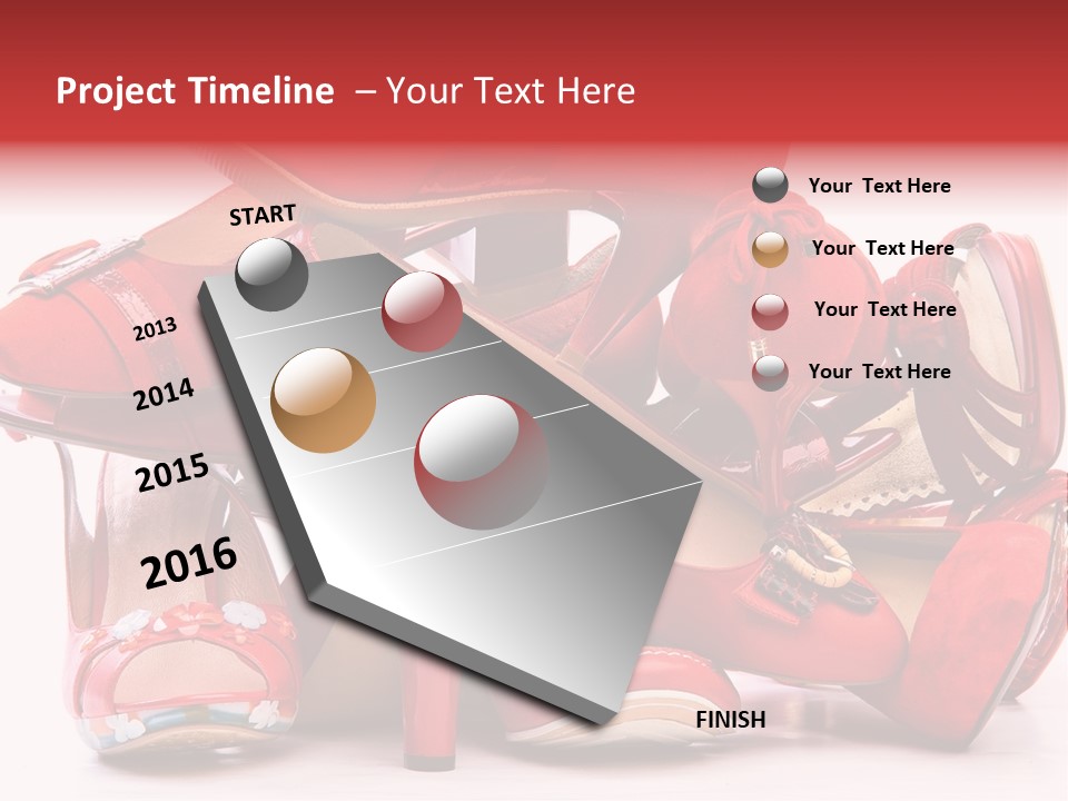 Piled Shoes PowerPoint Template