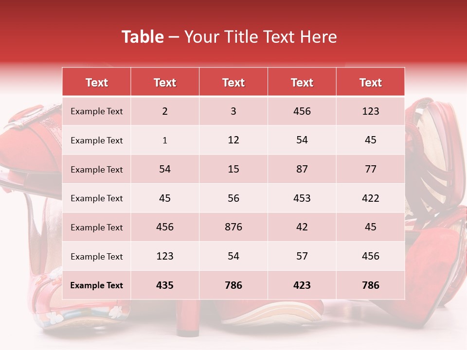Piled Shoes PowerPoint Template