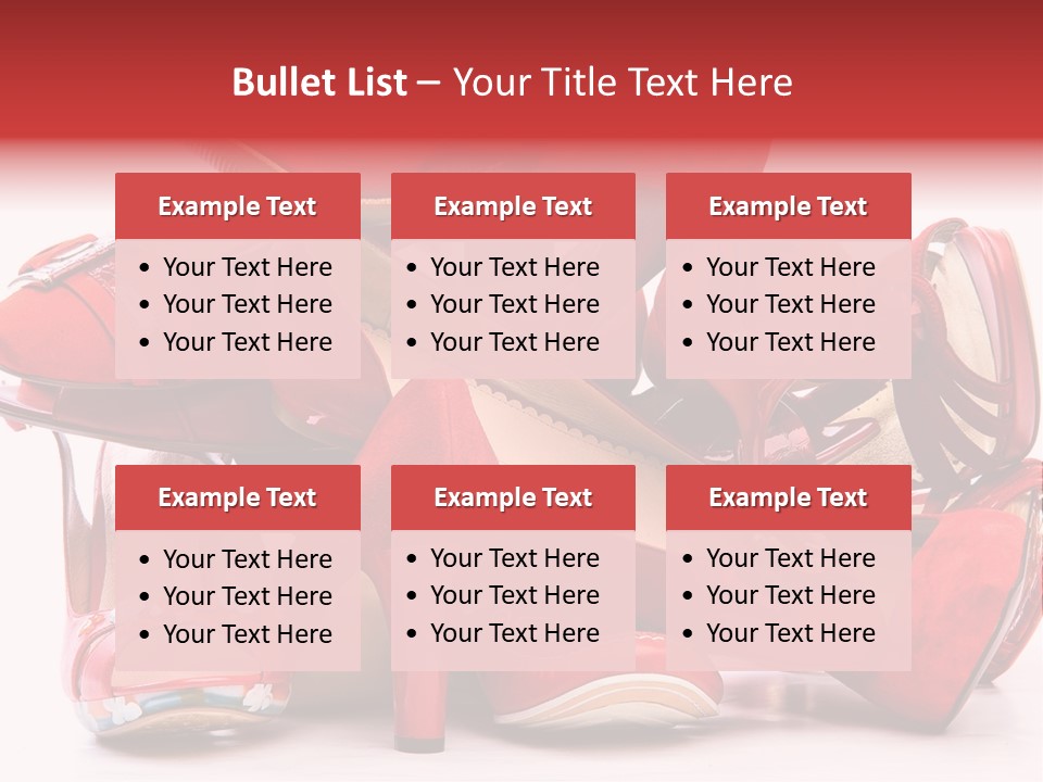 Piled Shoes PowerPoint Template
