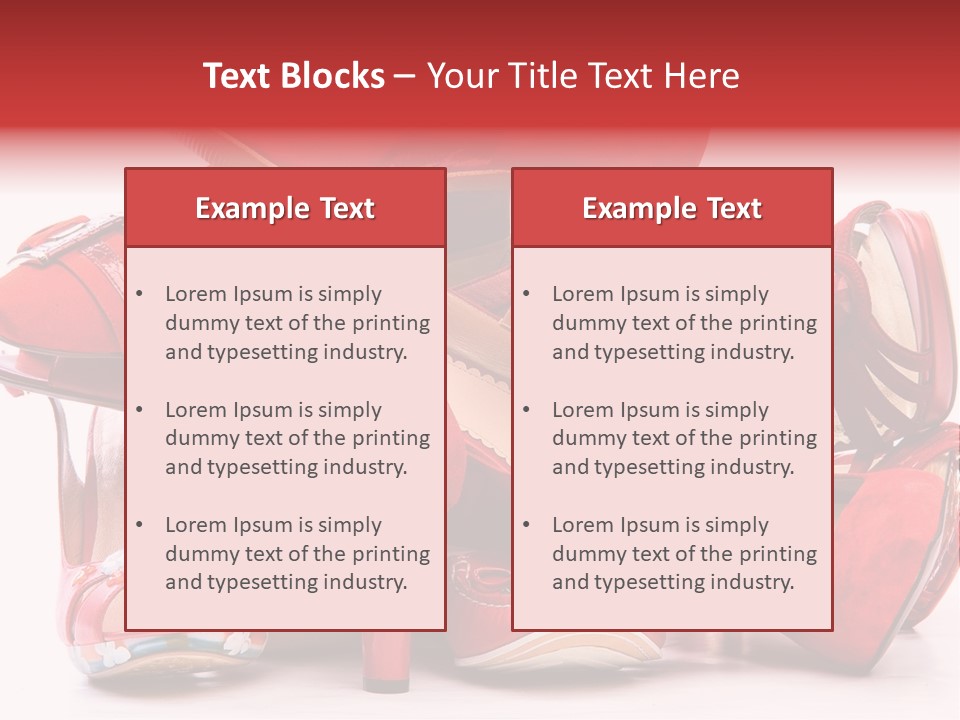 Piled Shoes PowerPoint Template