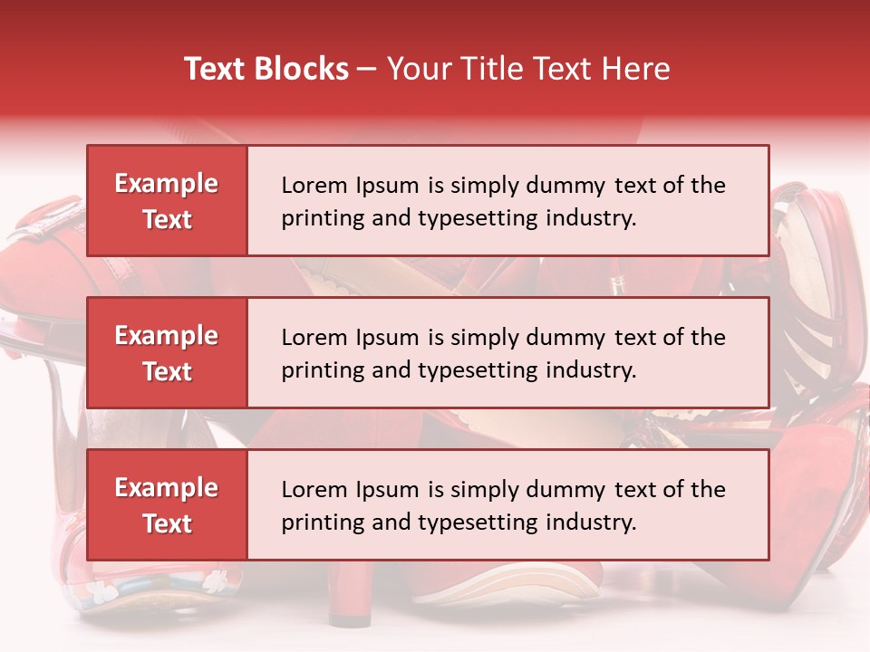 Piled Shoes PowerPoint Template