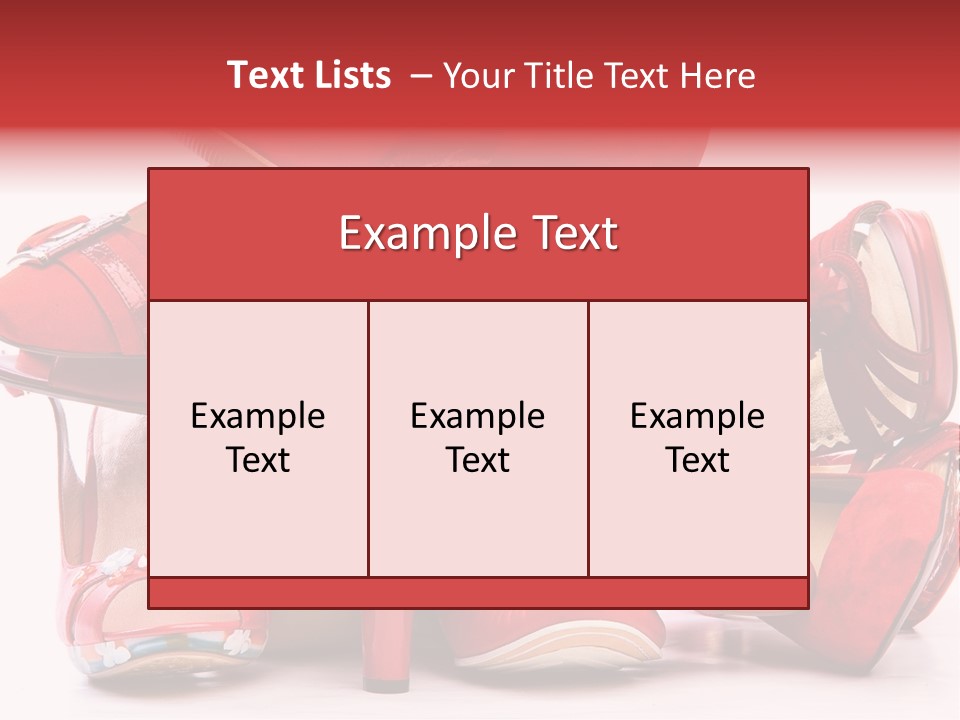 Piled Shoes PowerPoint Template