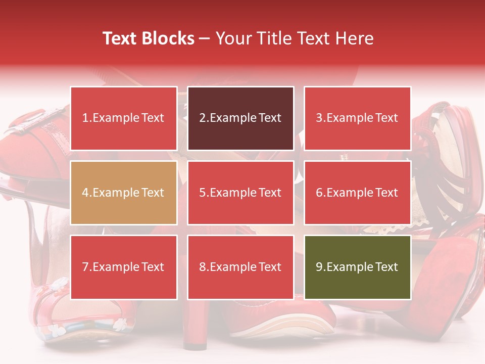 Piled Shoes PowerPoint Template