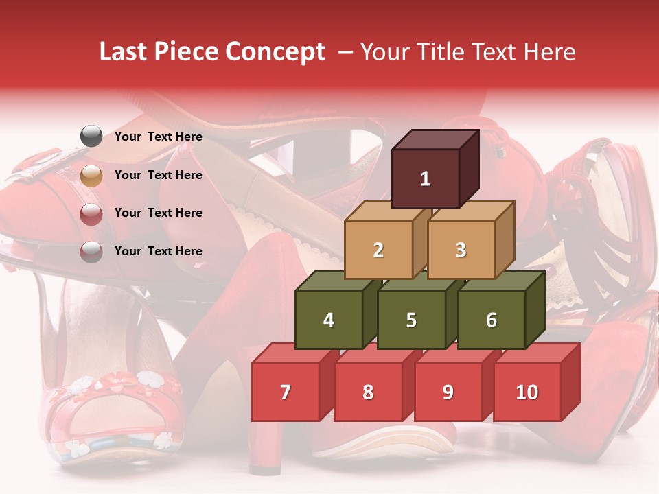 Piled Shoes PowerPoint Template