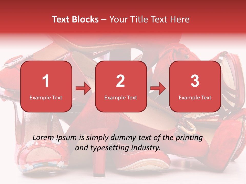 Piled Shoes PowerPoint Template
