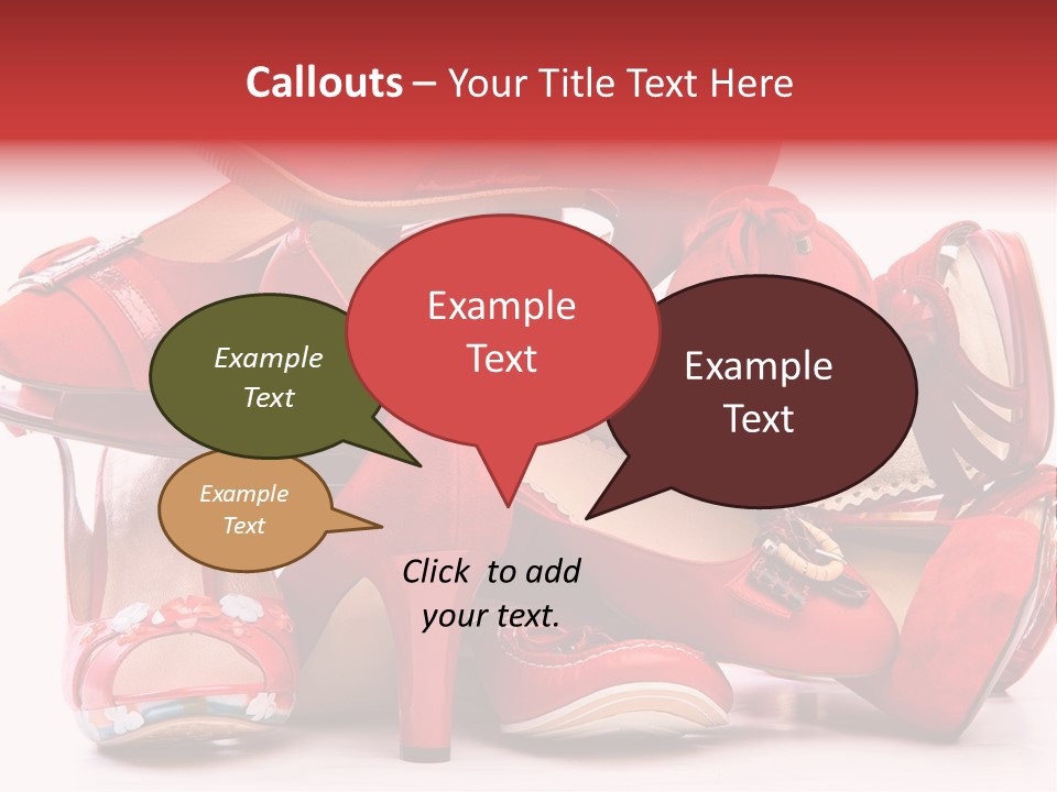 Piled Shoes PowerPoint Template