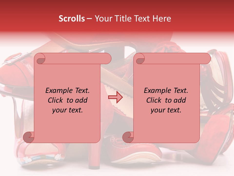 Piled Shoes PowerPoint Template