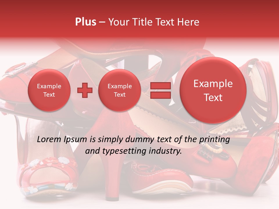 Piled Shoes PowerPoint Template