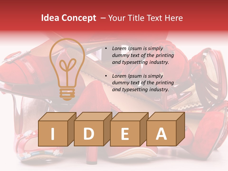 Piled Shoes PowerPoint Template