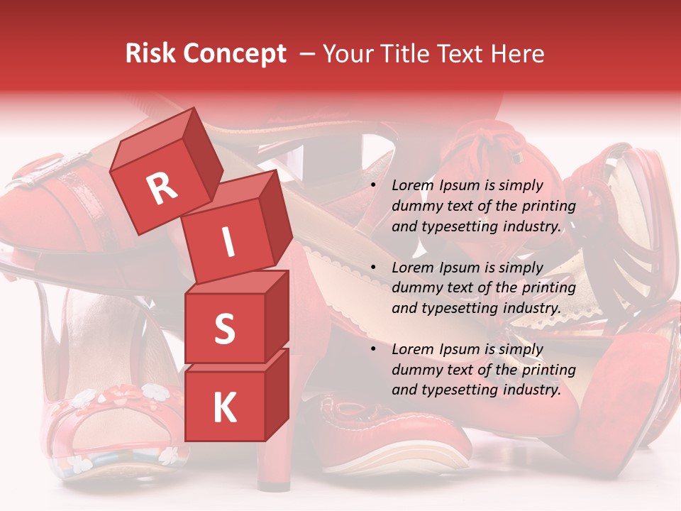 Piled Shoes PowerPoint Template