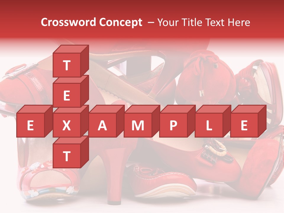 Piled Shoes PowerPoint Template