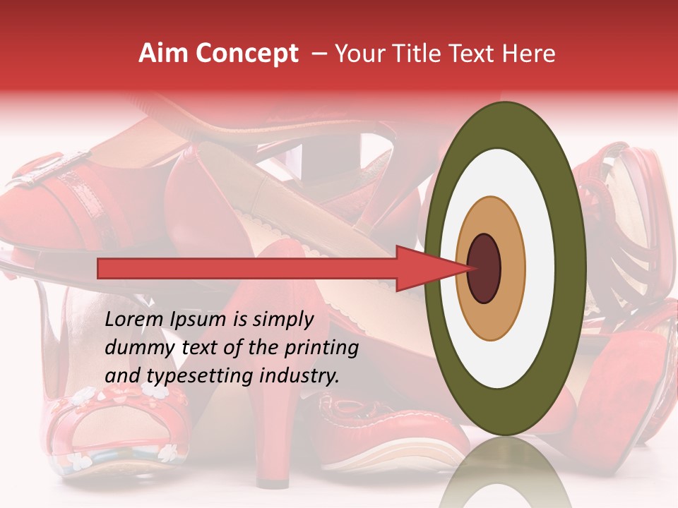 Piled Shoes PowerPoint Template