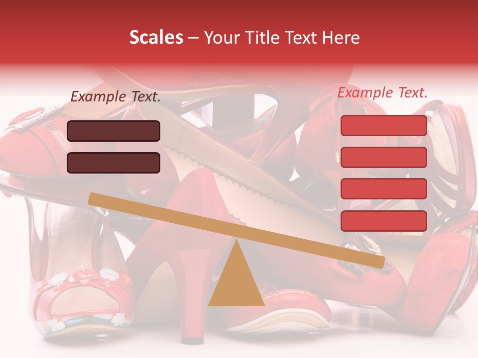 Piled Shoes PowerPoint Template