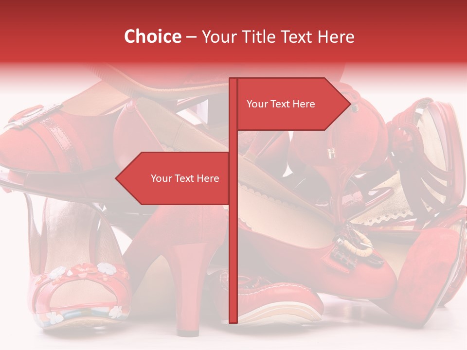 Piled Shoes PowerPoint Template