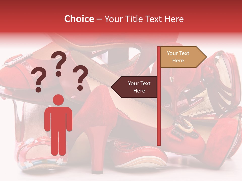 Piled Shoes PowerPoint Template