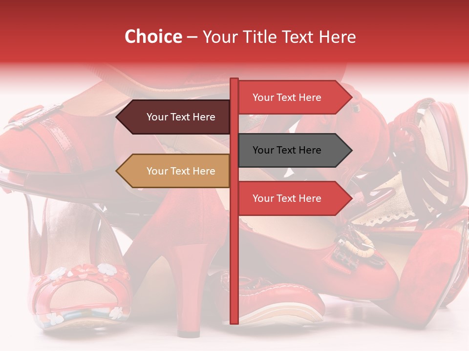 Piled Shoes PowerPoint Template