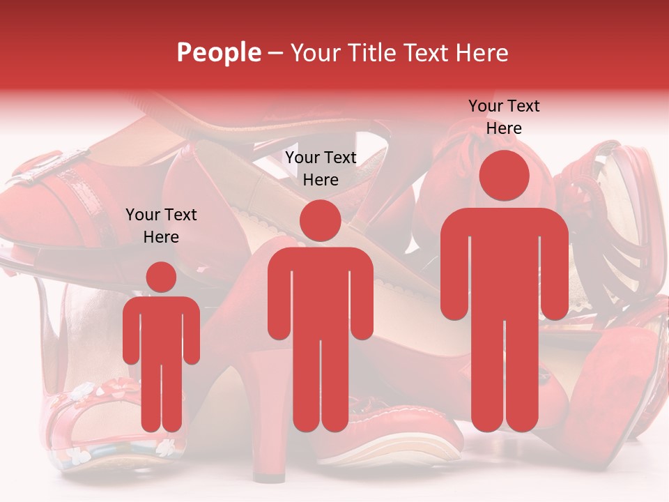 Piled Shoes PowerPoint Template