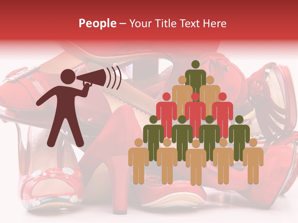 Piled Shoes PowerPoint Template