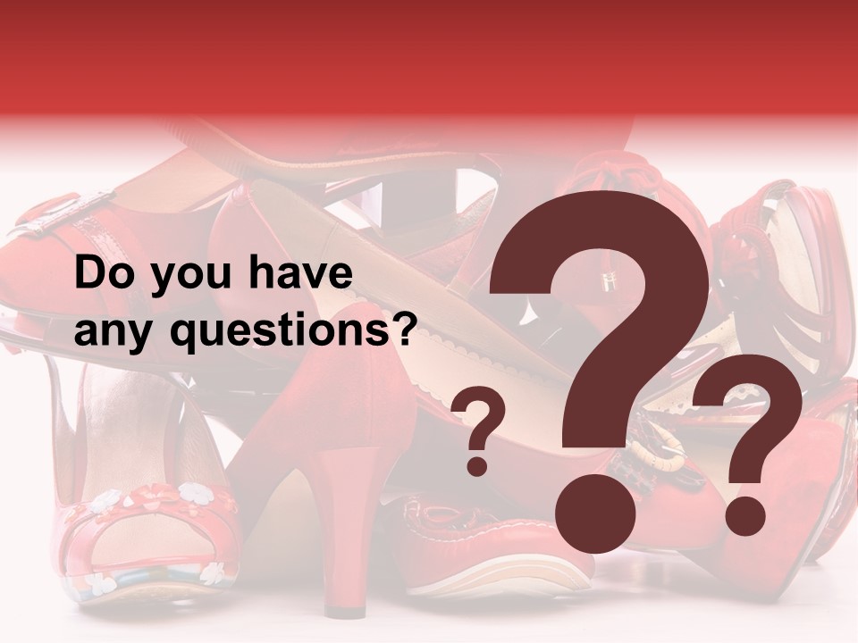 Piled Shoes PowerPoint Template