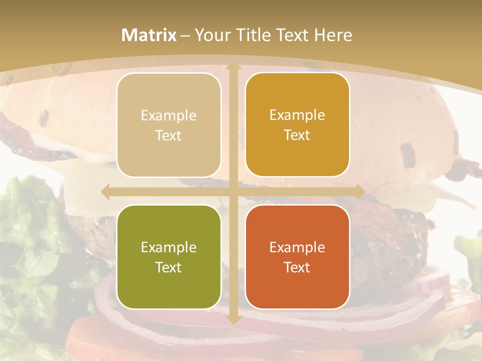 Food Cheeseburger Beef PowerPoint Template