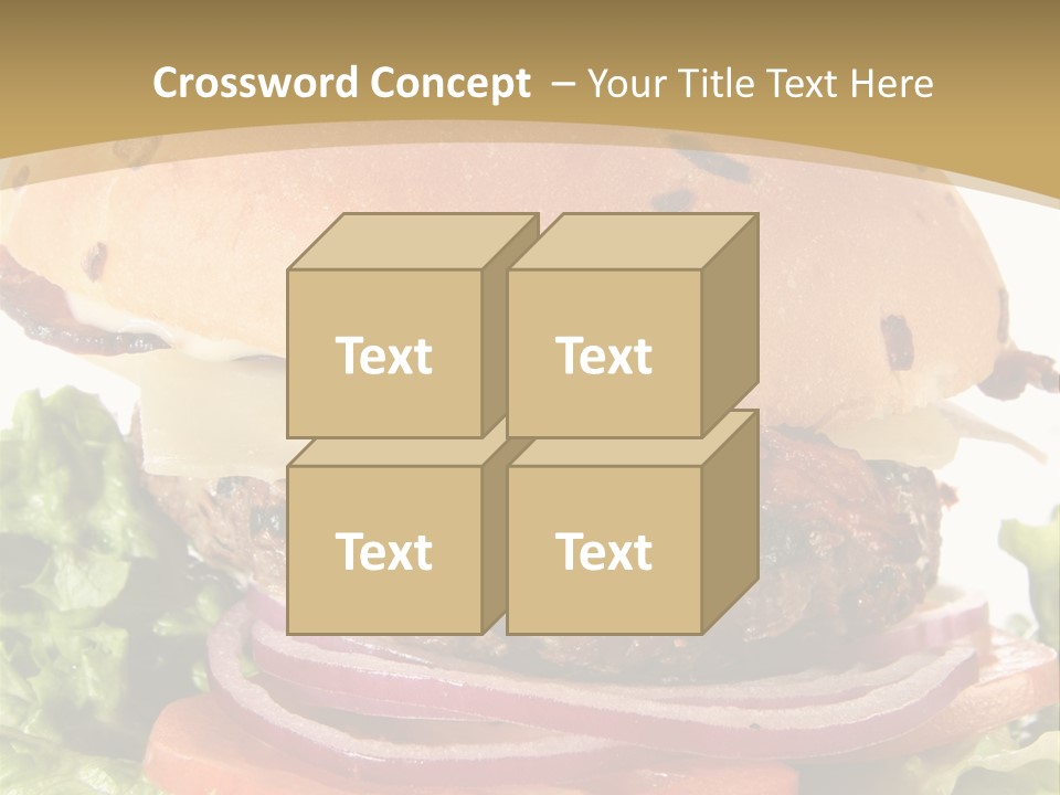 Food Cheeseburger Beef PowerPoint Template